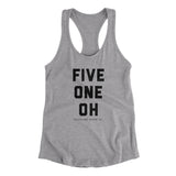 Oakland 510 Women's Racerback Tank-Allegiant Goods Co. Vintage Sports Apparel