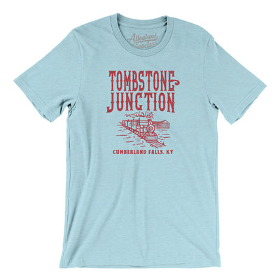 Tombstone Junction Men/Unisex T-Shirt-Heather Ice Blue-Allegiant Goods Co. Vintage Sports Apparel