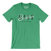 Boston Overprint Men/Unisex T-Shirt-Heather Kelly-Allegiant Goods Co. Vintage Sports Apparel