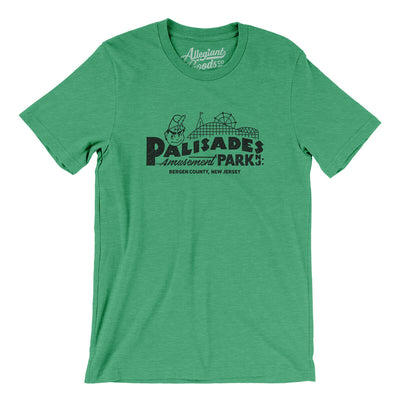 Palisades Amusement Park Men/Unisex T-Shirt-Heather Kelly-Allegiant Goods Co. Vintage Sports Apparel