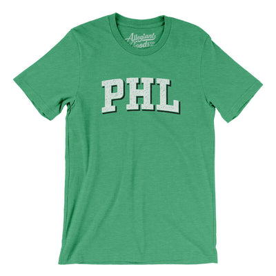 Phl Varsity Men/Unisex T-Shirt-Heather Kelly-Allegiant Goods Co. Vintage Sports Apparel