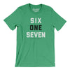 Boston 617 Men/Unisex T-Shirt-Heather Kelly-Allegiant Goods Co. Vintage Sports Apparel
