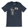 California Flag Moonman Men/Unisex T-Shirt-Heather Midnight Navy-Allegiant Goods Co. Vintage Sports Apparel
