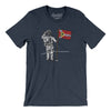 St Louis Flag Moonman Men/Unisex T-Shirt-Heather Midnight Navy-Allegiant Goods Co. Vintage Sports Apparel