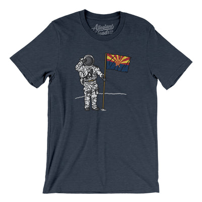 Arizona Flag Moonman Men/Unisex T-Shirt-Heather Midnight Navy-Allegiant Goods Co. Vintage Sports Apparel