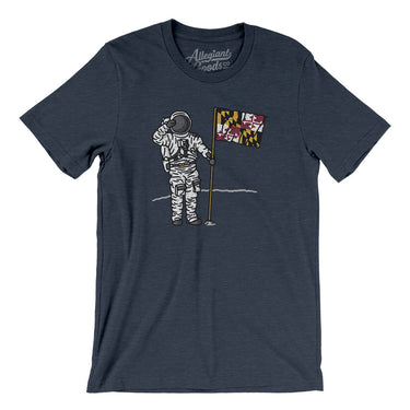 Maryland Flag Moonman Men/Unisex T-Shirt-Allegiant Goods Co. Vintage Sports Apparel