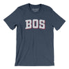 BOS Varsity Men/Unisex T-Shirt-Heather Navy-Allegiant Goods Co. Vintage Sports Apparel
