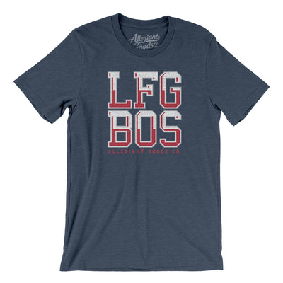 Lfg Bos Men/Unisex T-Shirt-Heather Navy-Allegiant Goods Co. Vintage Sports Apparel