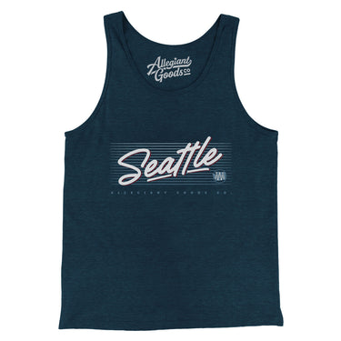 Seattle Retro Men/Unisex Tank Top-Allegiant Goods Co. Vintage Sports Apparel