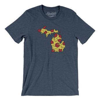 Michigan Pizza State Men/Unisex T-Shirt-Allegiant Goods Co. Vintage Sports Apparel
