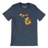 Michigan Pizza State Men/Unisex T-Shirt-Allegiant Goods Co. Vintage Sports Apparel