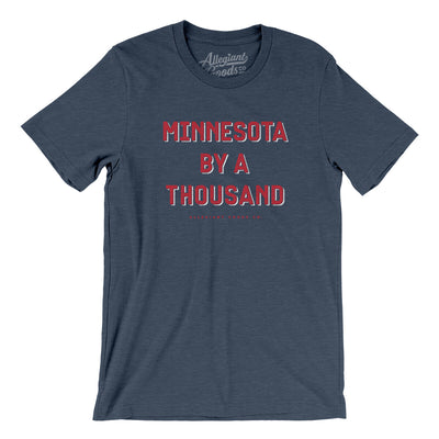 Minnesota Baseball By A Thousand Men/Unisex T-Shirt-Heather Navy-Allegiant Goods Co. Vintage Sports Apparel