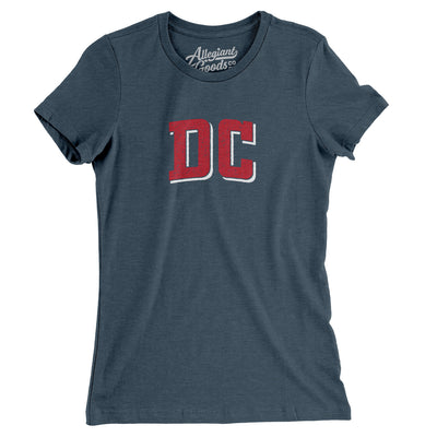 Dc Varsity Women's T-Shirt-Heather Navy-Allegiant Goods Co. Vintage Sports Apparel