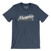 Memphis Retro Men/Unisex T-Shirt-Heather Navy-Allegiant Goods Co. Vintage Sports Apparel