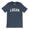 Logan Varsity Men/Unisex T-Shirt-Heather Navy-Allegiant Goods Co. Vintage Sports Apparel