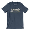 St. Louis Retro Men/Unisex T-Shirt-Heather Navy-Allegiant Goods Co. Vintage Sports Apparel