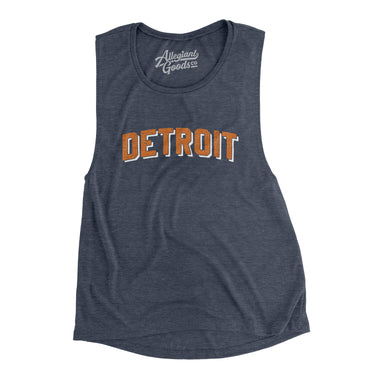Detroit Varsity Women's Flowey Scoopneck Muscle Tank-Allegiant Goods Co. Vintage Sports Apparel