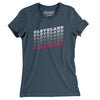 Cleveland Vintage Repeat Women's T-Shirt-Heather Navy-Allegiant Goods Co. Vintage Sports Apparel
