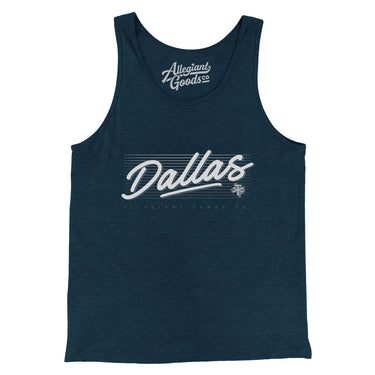 Dallas Retro Men/Unisex Tank Top-Allegiant Goods Co. Vintage Sports Apparel