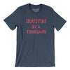Houston Football By A Thousand Men/Unisex T-Shirt-Heather Navy-Allegiant Goods Co. Vintage Sports Apparel