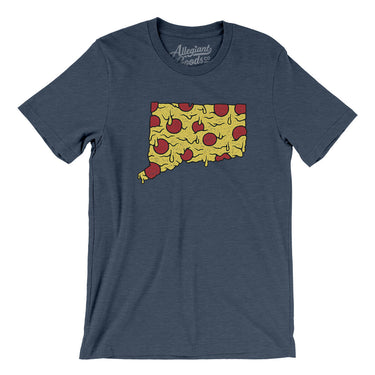 Connecticut Pizza State Men/Unisex T-Shirt-Allegiant Goods Co. Vintage Sports Apparel