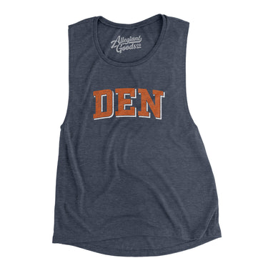 Den Varsity Women's Flowey Scoopneck Muscle Tank-Allegiant Goods Co. Vintage Sports Apparel