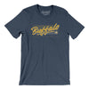 Buffalo Retro Men/Unisex T-Shirt-Heather Navy-Allegiant Goods Co. Vintage Sports Apparel