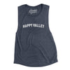 Happy Valley Varsity Women's Flowey Scoopneck Muscle Tank-Heather Navy-Allegiant Goods Co. Vintage Sports Apparel
