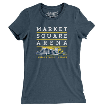 Market Square Arena Indianapolis Women's T-Shirt-Allegiant Goods Co. Vintage Sports Apparel