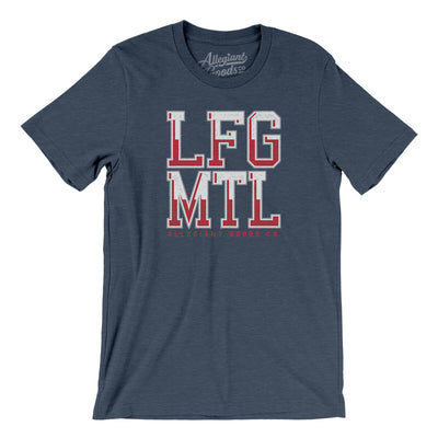 Lfg Mtl Men/Unisex T-Shirt-Heather Navy-Allegiant Goods Co. Vintage Sports Apparel
