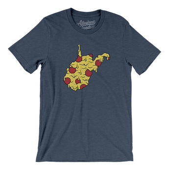 West Virginia Pizza State Men/Unisex T-Shirt-Allegiant Goods Co. Vintage Sports Apparel