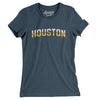 Houston Varsity Women's T-Shirt-Heather Navy-Allegiant Goods Co. Vintage Sports Apparel