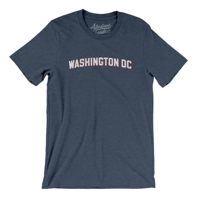 Washington Dc Varsity Men/Unisex T-Shirt-Heather Navy-Allegiant Goods Co. Vintage Sports Apparel