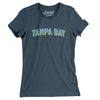 Tampa Bay Varsity Women's T-Shirt-Heather Navy-Allegiant Goods Co. Vintage Sports Apparel