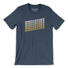 Morgantown Vintage Repeat Men/Unisex T-Shirt-Heather Navy-Allegiant Goods Co. Vintage Sports Apparel