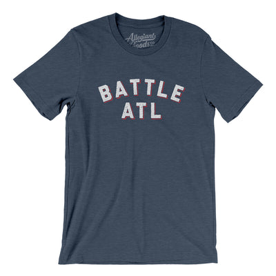 Battle Atl Men/Unisex T-Shirt-Heather Navy-Allegiant Goods Co. Vintage Sports Apparel
