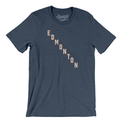 Edmonton Hockey Jersey Men/Unisex T-Shirt-Heather Navy-Allegiant Goods Co. Vintage Sports Apparel