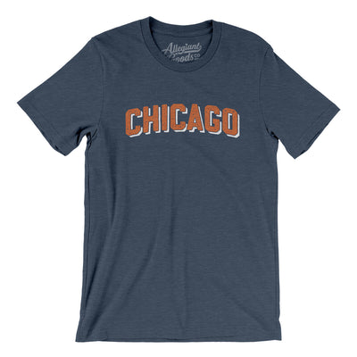 Chicago Varsity Men/Unisex T-Shirt-Heather Navy-Allegiant Goods Co. Vintage Sports Apparel