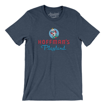 Hoffmans Playland Amusement Park Men/Unisex T-Shirt-Heather Navy-Allegiant Goods Co. Vintage Sports Apparel