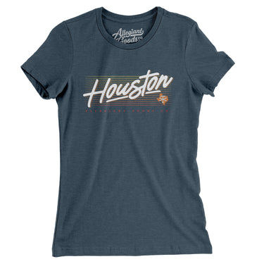 Houston Retro Women's T-Shirt-Allegiant Goods Co. Vintage Sports Apparel