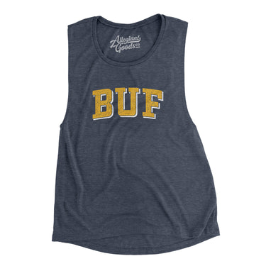 BUF Varsity Women's Flowey Scoopneck Muscle Tank-Allegiant Goods Co. Vintage Sports Apparel