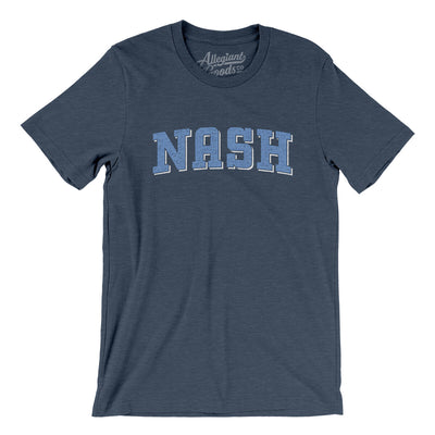 Nash Varsity Men/Unisex T-Shirt-Heather Navy-Allegiant Goods Co. Vintage Sports Apparel