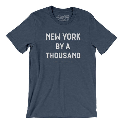 New York By A Thousand Men/Unisex T-Shirt-Heather Navy-Allegiant Goods Co. Vintage Sports Apparel