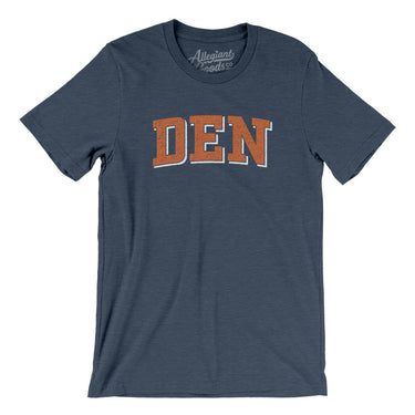 Den Varsity Men/Unisex T-Shirt-Heather Navy-Allegiant Goods Co. Vintage Sports Apparel