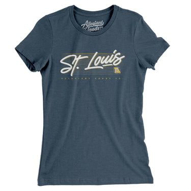 St. Louis Retro Women's T-Shirt-Allegiant Goods Co. Vintage Sports Apparel
