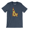 Idaho Pizza State Men/Unisex T-Shirt-Heather Navy-Allegiant Goods Co. Vintage Sports Apparel