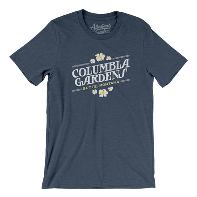 Columbia Gardens Amusement Park Men/Unisex T-Shirt-Heather Navy-Allegiant Goods Co. Vintage Sports Apparel