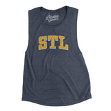 Stl Varsity Women's Flowey Scoopneck Muscle Tank-Allegiant Goods Co. Vintage Sports Apparel