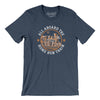 All Aboard The Houston Home Run Train Men/Unisex T-Shirt-Heather Navy-Allegiant Goods Co. Vintage Sports Apparel