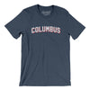 Columbus Varsity Men/Unisex T-Shirt-Heather Navy-Allegiant Goods Co. Vintage Sports Apparel
